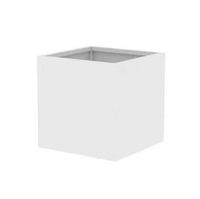 Pots de fleurs carrés en acier galvanisé avec revêtement en poudre, sur mesure, pour la maison et l'extérieur, vente en gros