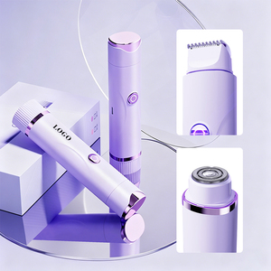 เครื่องโกนขนบิกินี่ 0728 Factory 300mah แบตเตอรี่ใช้งานได้นาน หัวโกนคู่ ใบมีดสแตนเลสอเนกประสงค์ สำหรับผู้หญิง - Product Image 1