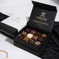 Caja de Embalaje de Bombones de Chocolate de Lujo con Logotipo Personalizado, Caja de Regalo de Dulces y Barras de Chocolate de Papel Kraft con Especificaciones de Papel de Aluminio