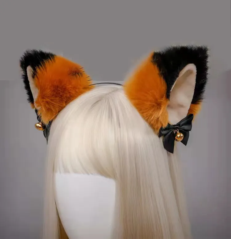 Bán Buôn Dễ Thương Mèo Tai Chuông Headband Mèo Fox Lông Tai Mô Hình Cosplay Headband Lông