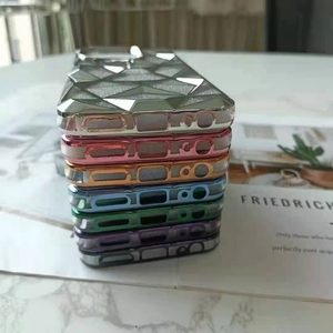 Mạ điện cô gái kim cương Bling trở lại điện thoại di động Bìa funda cho Samsung A15 A14 A13 A12 a04s a05s F12 M13 A04 a04s a04e mềm trường hợp - Product Image 5