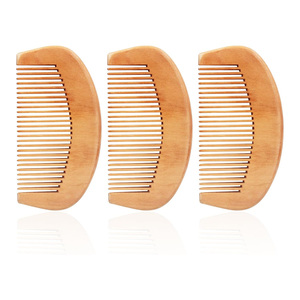 Peigne à poux en bambou confortable, mignon et au design tendance, durable, à dents larges, écologique et pratique pour les voyages, pour un usage domestique - Product Image 1