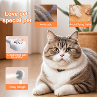 Brosse de toilettage multifonctionnelle rechargeable en ABS pour animaux de compagnie, massage, vaporisation, peigne anti-poils pour chats et chiens, efficace