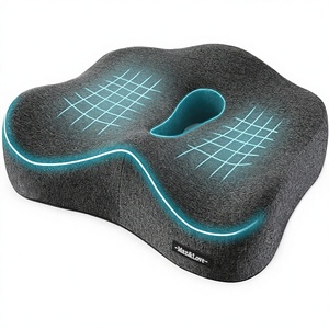 Cojín <span class=keywords><strong>de</strong></span> Asiento <span class=keywords><strong>de</strong></span> Espuma Viscoelástica para Alivio del <span class=keywords><strong>Dolor</strong></span> <span class=keywords><strong>de</strong></span> Ciática, Coxis, Discos Degenerativos, Próstata <span class=keywords><strong>y</strong></span> Cadera, Gris Oscuro, Lavable - Product Image 1