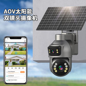 Caméra solaire AOV avec zoom 10x, détection humaine, surveillance extérieure, stockage cloud, interphone vocal - Product Image 5