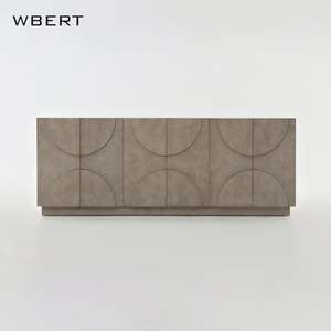 WBERT nórdico moderno minimalista madera maciza comedor gabinete organizador para sala de estar Hotel Villa entrada almacenamiento té gabinete - Product Image 2