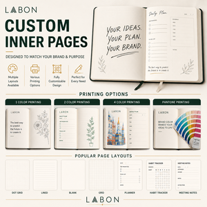LABON Ensemble de carnets de notes Grace Notes bicolore vert sauge avec dorure à chaud, carnet d'étude <span class=keywords><strong>biblique</strong></span> et livre de prières en lin à couverture rigide, coffret cadeau - Product Image 5