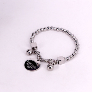 Pulsera de bolas de acero inoxidable para mujer, brazalete de bolas, bolas, amor eterno, Nueva <span class=keywords><strong>York</strong></span> - Product Image 1