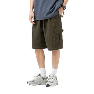 Jean décontracté pour homme, coupe courte et ample, délavé, style streetwear estival - Product Image 6