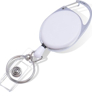 Wholesale stock of retractable oval <b>buckles</b> with back <b>clips</b>, solid color badge scrolls, name tag <b>clips</b>, and egg-shaped - Product Image 2