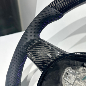 พวงมาลัยรถหนังคาร์บอนสีดำอัพเกรดสไตล์เก่าสำหรับ <span class=keywords><strong>Volkswagen</strong></span> Beetle kafer VW MK7กอล์ฟ7.5 GTI GTD R POLO GTI CC - Product Image 5