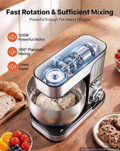 Batidora Amasadora Comercial de Acero Inoxidable de 16L y 12 Velocidades para Alimentos y Repostería, 2800W - Product Image 4