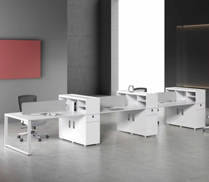 Escritorio de Oficina Modular de Metal Moderno, Diseño de Cubículo, para Uso en Escuelas, Hospitales y Salas de Estar - Product Image 4