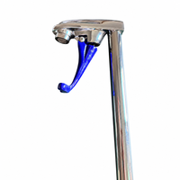 Robinet de remplissage en laiton pour verres, à fermeture automatique par poussée, robinet distributeur d'eau commercial chromé pour bar et restaurant