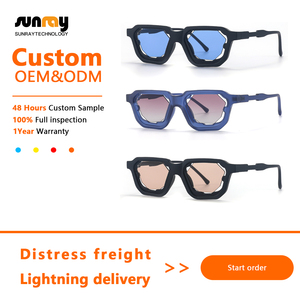 แว่นกันแดดทรงรี ยูนิค เฟรม OEM สำหรับผู้ชาย ป้องกันแสง UV400 ป้องกันแสงสะท้อน เหมาะสำหรับขับรถ ยูนิเซ็กส์ วินเทจ ขายส่ง เลนส์หลากสี แฟชั่น รับทำโลโก้ - Product Image 2