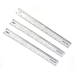 Muestra Gratis Disponible, Regla Recta de Plástico de Alta Calidad de 30 CM para Niños Escolares - Product Image 1