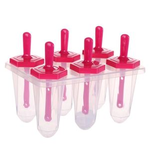 Hot Selling BPA Free Dishwasher Safe Set of 6 Piece Reusable Easy Release Ice <b>Cream</b> Popsicle Molds - Product Image 6