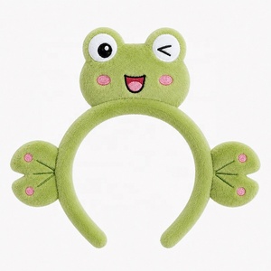 Service d'illustration pour serre-tête en peluche conceptuel Wink Frog, conception de mascotte sur mesure, <span class=keywords><strong>oreilles</strong></span> de nénuphar, bandeau de personnage - Product Image 1