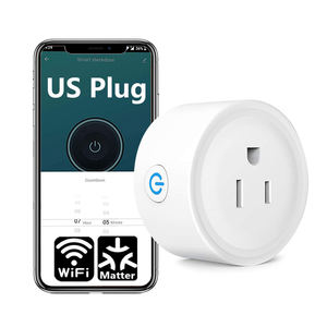 MT-US Matter Smart <b>Plug</b> with LED Night Light Works with Alexa/Apple Home/Google 10A Outlet <b>Timer</b> Schedule - Product Image 1