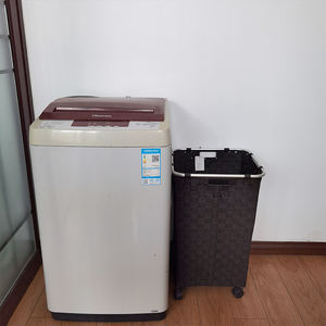 <span class=keywords><strong>Cesto</strong></span> de <span class=keywords><strong>Ropa</strong></span> <span class=keywords><strong>Sucia</strong></span> Tejido con Correa de Nailon, Negro, con Ruedas, Asa Resistente <span class=keywords><strong>para</strong></span> Fácil Transporte - Product Image 6