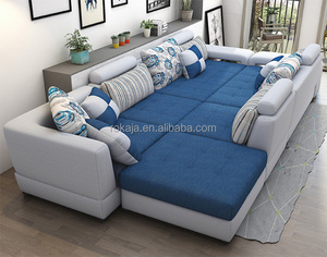 Giá Rẻ Đa Năng Ghế Sofa Các Nhà Sản Xuất Bán Hiện Đại Nhà Văn Phòng Thư Viện Sofa Với Nhỏ 3 4 5 7 Ghế C Hình Góc Màu Xanh Sofa - Product Image 6