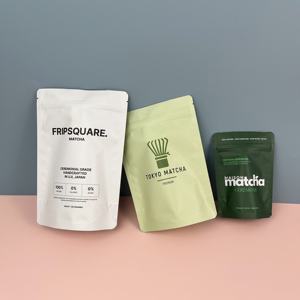 Toptan özel baskılı listic istik tasarım gıda sınıfı plastik anlık içecek gözyaşı çentik kahve yeşil çay toz poşet çanta - Product Image 1