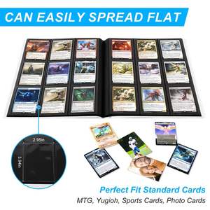 Reliure pour cartes de sport en PP bleu à 9 emplacements avec 360 pochettes - Product Image 2