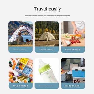 Mesa de aislamiento plegable Tropical multifuncional portátil grande de 32L, caja de Silla, congelador, Enfriador de plástico para acampar, latas de comida - Product Image 6
