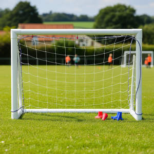 Buts de football miniatures Barret Pair 1,5x1,1m en PVC avec filets de 70 mm et piquets inclus - Product Image 3