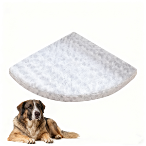 Nouveau 107CM Quatre Saisons Universel Angle Droit Chat <span class=keywords><strong>Chien</strong></span> Tapis Court En Peluche Amovible Lavable <span class=keywords><strong>Coin</strong></span> <span class=keywords><strong>Chien</strong></span> Lit pour Moyen Grand Chiens - Product Image 1