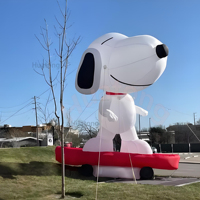 Modèle de chien gonflable géant personnalisable pour la publicité, ballon gonflable de dessin animé pour la décoration des centres commerciaux