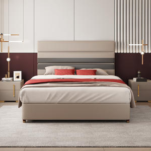 Cama King Size Doble de Lujo CK206, Muebles de Dormitorio para Proyectos Hoteleros, Madera Maciza, Moderna, Grande, Tapizada - Product Image 6