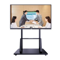 Tableau blanc interactif multi-touch 4K Elondisplay EL75-IWB, support pliable et mobile, écran LCD 86-110 pouces, tactile stylo/doigt