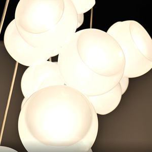 מנורת תליון מוארת rindrop-78-g4 led 240 ס "מ, מתאים מדרגות וfoyers תקרה גבוהה