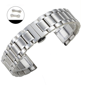 Bracelet de montre en acier inoxydable de luxe de haute qualité avec fermoir papillon, 5, 7, 12, 13, <span class=keywords><strong>14</strong></span>, 15, 16, 17, 18, 19, 20, 21, 22, 23, 24 mm, vente en gros - Product Image 5