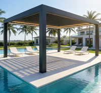 Pergola rétractable motorisée en aluminium de haute qualité Sweet Home, installation facile, pour balcon, patio, jardin, imperméable