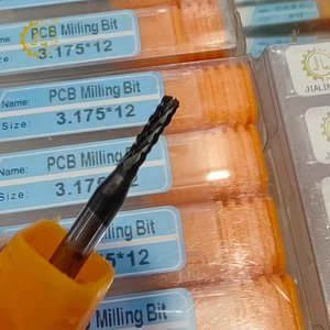 Kim Cương tráng <span class=keywords><strong>CNC</strong></span> Mill PCB <span class=keywords><strong>CNC</strong></span> Router bits Ngô End Mill kim cương lớp phủ endmills cho sợi carbon - Product Image 5