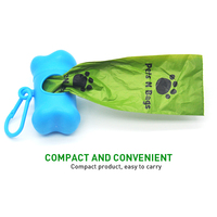 Sacs à crottes de chien parfumés, sacs à crottes jetables désodorisants et antibactériens, sacs de nettoyage pour animaux de compagnie portables et extractibles
