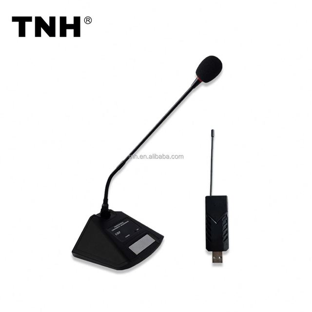 TNH U300 Wireless Gooseneck Mounting Condenser Dynamic Conference Microphone Usb to Computer Table for Video Recording