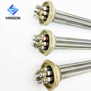 Résistance de chauffage à immersion industrielle tubulaire à bride en acier inoxydable électrique 12V CC 300W 600 <span class=keywords><strong>Watt</strong></span> - Product Image 2