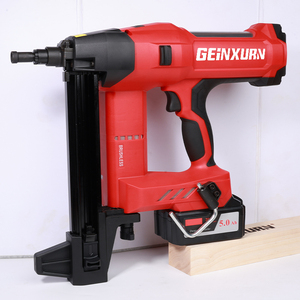 2024 Geinxurn 20V 5.0A batería de litio <span class=keywords><strong>clavadora</strong></span> de aire Industrial y grapadora pistola de clavos de acero con dos baterías no necesita tanque de gasolina - Product Image 1