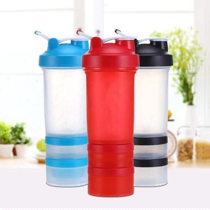 <strong>Cheap</strong> Wholesale 16oz Bpa Free Plastic PP Gym Shaker Bottle with Storage for <strong>Protein</strong> <strong>Shakes</strong> - Product Image 3