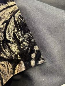 Jbl <span class=keywords><strong>2025</strong></span> sang trọng chất lượng cao 450gsm sợi nhuộm băng nhung vàng dập sv2501 lót rèm chống cháy dệt kim màn - Product Image 3