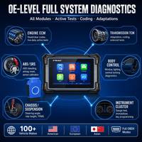 Herramienta de Diagnóstico Profesional UDIAG X50, Escáner OBD2 de Sistema Completo de 7 Pulgadas, Más de 40 Funciones de Reinicio, CAN FD, DoIP, Bluetooth para Más de 100 Marcas