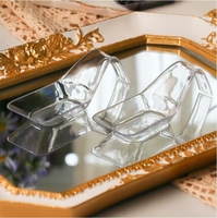 Wegwerp Plastic Ps Snoepschotel Mini Voorgerecht Borden Transparant Bestek Voor Restaurant Party Dessert Proeverij Lepel