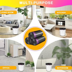 Heavy Duty Drawstring Garbage Bags Thickened <b>Plastic</b> Trash Bags for <b>Kitchen</b> and Office Use - Product Image 6