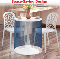 Table d'appoint ronde de style moderne utilisée comme table de bar, table de salle à manger, table de hall, table de pub, table de chambre, table de maison, table d'hôtel, table à manger, table basse