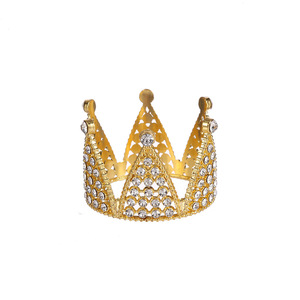 بيع بالجملة تاج صغير كعكة عيد ميلاد طفل ممتاز عصابة رأس صغيرة مستديرة كعكة تاج - Product Image 6