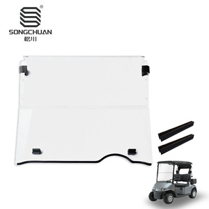 Pare-brise en acrylique pour chariot de golf EZGO RXV ancien modèle, 4 mm transparent - Directement du fabricant - Product Image 4