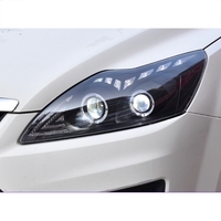 Faros Delanteros para Ford Focus 09-13, Conjunto de Faros Modificados con Lentes LED, Luces de Circulación Diurna, Señales de Giro Dinámicas